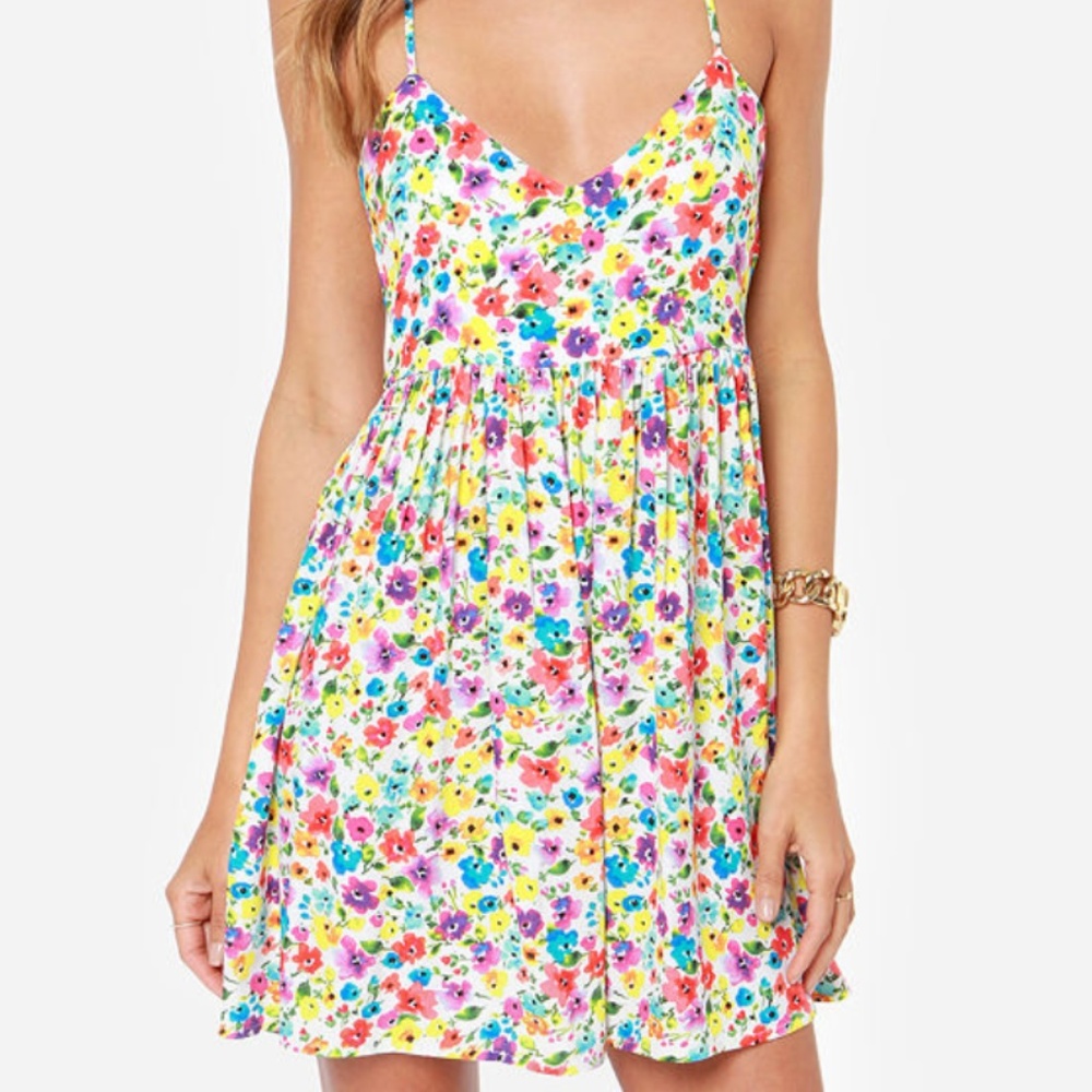 MINKPINK Floral Mini Dress - Multicolor